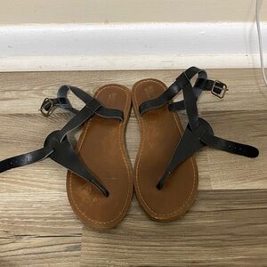 Mossimo Supply Co. Black and Brown Sandals